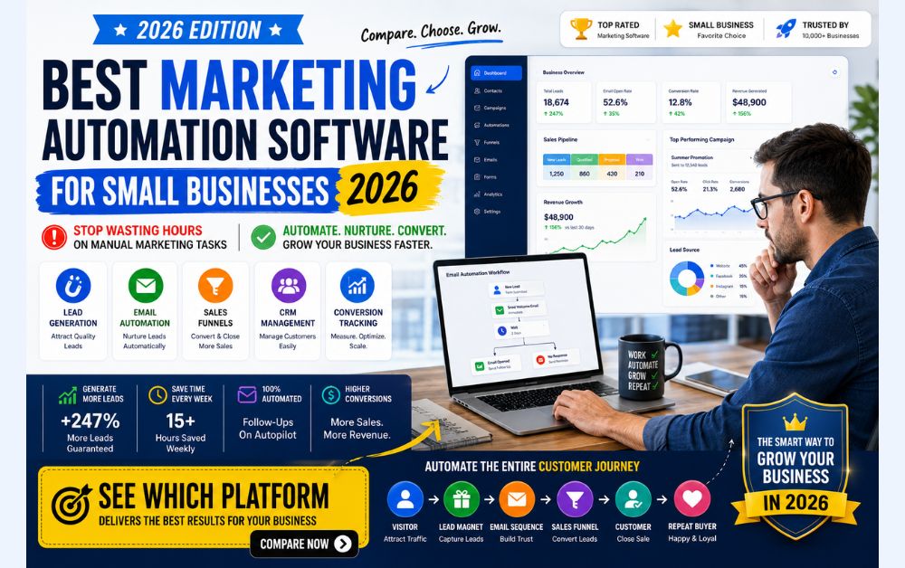 Best marketing automation software dashboard for small businesses in 2026