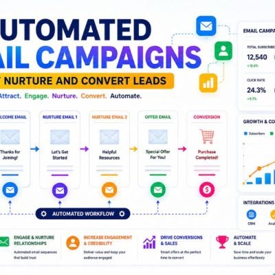 automate email campaigns to nurture leads and increase conversions with email sequences and analytics